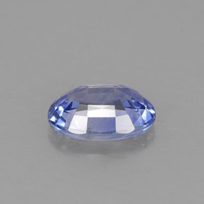 Safira azul natural 0,92ct, corte oval, VVS-VS