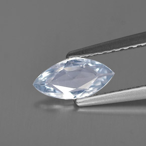 Safira azul natural 0,56ct, marquise, VVS