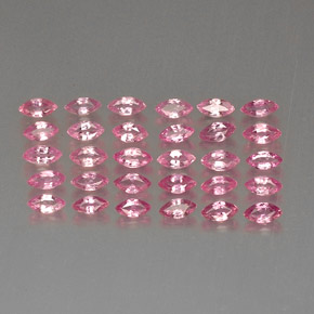 Pedras preciosas de safira rosa natural de  ct, marquise, VVS