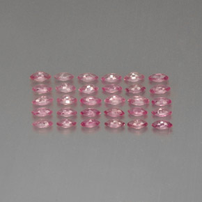 Pedras preciosas de safira rosa natural de  ct, marquise, VVS