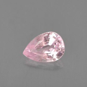 Safira rosa natural 0,90ct, formato de pêra, VVS-VS