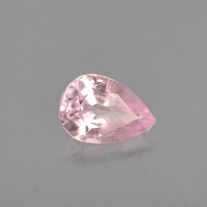 Safira rosa natural 0,90ct, formato de pêra, VVS-VS