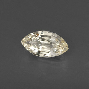 Safira amarelo natural 0,60ct, marquise, VS
