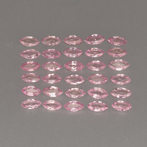 Pedras preciosas de safira rosa natural de  ct, marquise, VVS