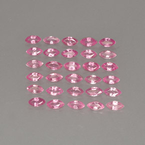 Pedras preciosas de safira rosa natural de  ct, marquise, VVS