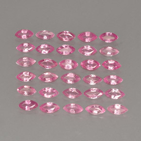 Pedras preciosas de safira rosa natural de  ct, marquise, VVS