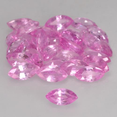 Pedras preciosas de safira rosa natural de 3,45 ct, marquise, VVS-VS