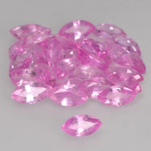 Pedras preciosas de safira rosa natural de 3,45 ct, marquise, VVS-VS