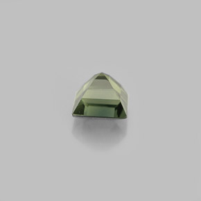 Safira verde natural 0,71ct, quadrado, VS