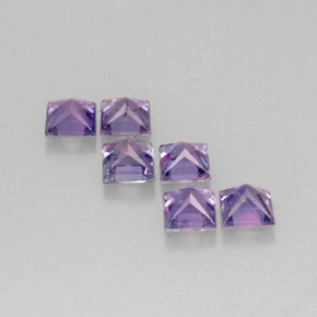 Pedras preciosas de safira violeta natural de  ct, quadrado, VVS-VS