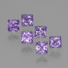 Pedras preciosas de safira violeta natural de  ct, quadrado, VVS-VS