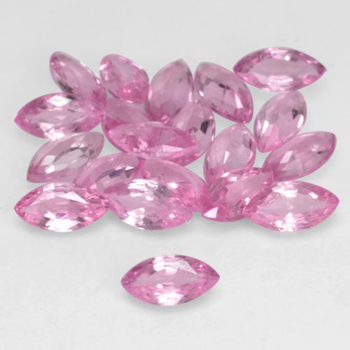 Pedras preciosas de safira rosa natural de 1,99 ct, marquise, VVS-VS