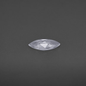 Safira branco natural 0,53ct, marquise, VVS