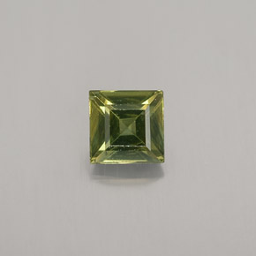 Safira verde natural 0,78ct, quadrado, VS