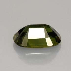 Safira verde natural 3,64ct, corte oval, VVS-VS