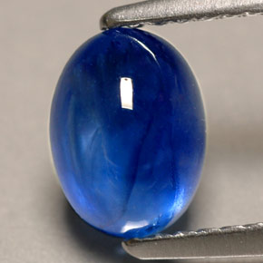 Safira azul natural 2,08ct, transparente, transparente/translúcido