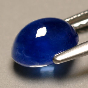 Safira azul natural 2,08ct, transparente, transparente/translúcido