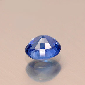 Safira azul natural 0,58ct, corte oval, VS