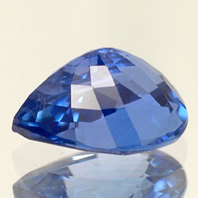 Safira azul natural 0,97ct, formato de pêra, VS
