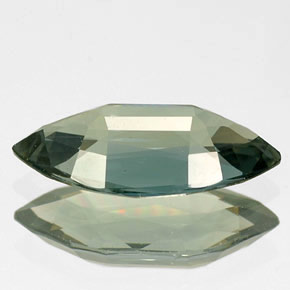 Safira verde natural 1,92ct, marquise, IF