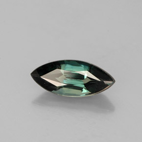 Safira verde natural 1,16ct, marquise, VVS-VS