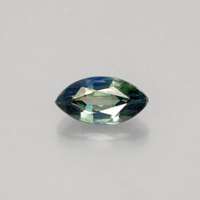 Safira verde natural 1,20ct, marquise, VVS-VS