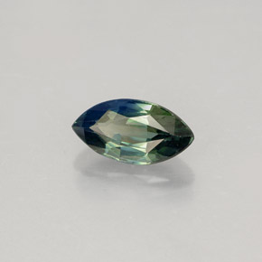 Safira verde natural 1,20ct, marquise, VVS-VS