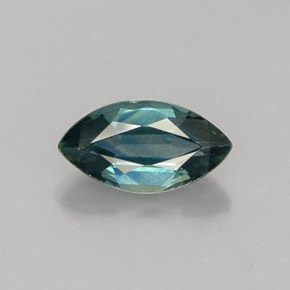 Safira verde natural 1,08ct, marquise, VVS