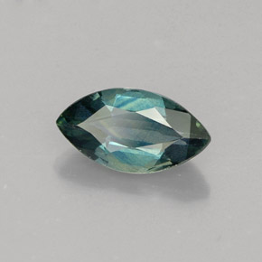 Safira verde natural 1,08ct, marquise, VVS