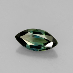 Safira verde natural 1,05ct, marquise, VS