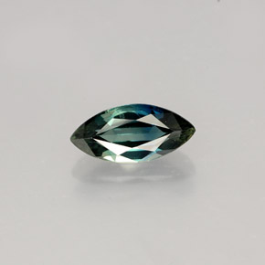 Safira verde natural 1,03ct, marquise, VVS