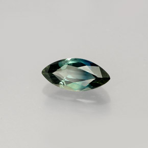 Safira verde natural 1,03ct, marquise, VVS