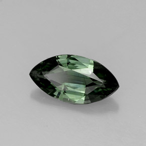 Safira verde natural 0,76ct, marquise, VVS-VS