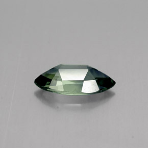 Safira verde natural 0,82ct, marquise, VVS