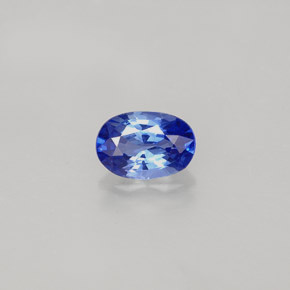 Safira azul natural 0,61ct, corte oval, VVS