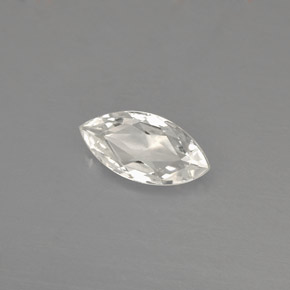 Safira branco natural 0,49ct, marquise, VVS