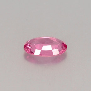 Safira rosa natural 0,50ct, corte oval, VS