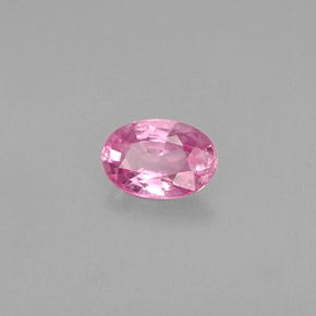 Safira rosa natural 0,60ct, corte oval, VS