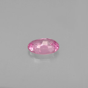 Safira rosa natural 0,60ct, corte oval, VS