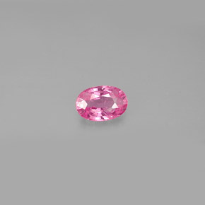 Safira rosa natural 0,59ct, corte oval, VS
