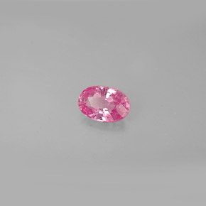 Safira rosa natural 0,59ct, corte oval, VS