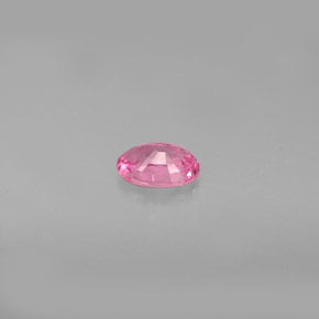 Safira rosa natural 0,59ct, corte oval, VS