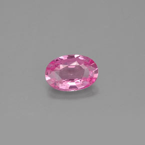 Safira rosa natural 0,57ct, corte oval, VVS-VS