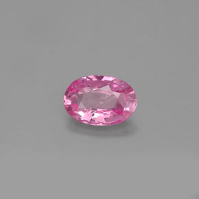 Safira rosa natural 0,57ct, corte oval, VVS-VS