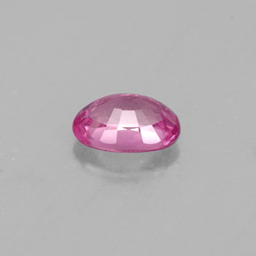 Safira rosa natural 0,46ct, corte oval, VS