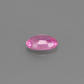 Safira rosa natural 0,54ct, corte oval, VS