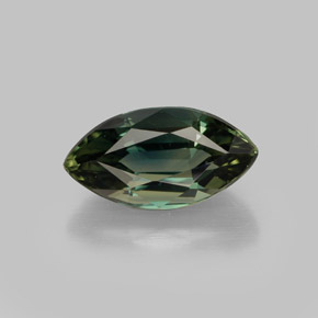Safira verde natural 1,80ct, marquise, VVS
