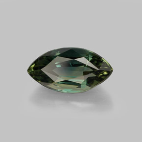 Safira verde natural 1,80ct, marquise, VVS