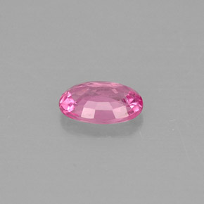 Safira rosa natural 0,56ct, corte oval, VS