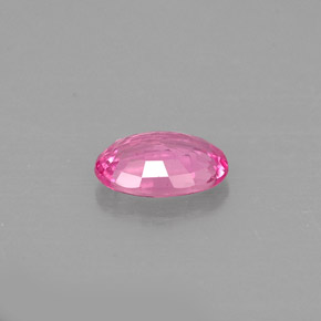 Safira rosa natural 0,53ct, corte oval, VS